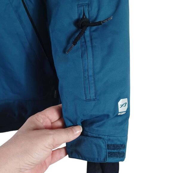 Orage Prime 10 Ski Jacket Small Womens Solid Teal Waterproof Insulated Snow Coat - Picture 11 of 12